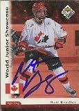 Matt Bradley, Team Canada, 1998 Upper Deck World Juniors Autographed Card