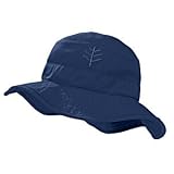 Coolibar UPF 50+ Kids' Chlorine Resistant Bucket Sun Hat (Small / Medium - Navy)