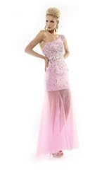 Sexy Chiffon/Taffeta/Tulle Mermaid Beaded Lace Crystal Applique Crystals Prom Dress 