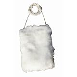 As Shown Nicole Miller White Faux Fur All Purpose Case for any Handheld Device