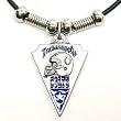 Indianapolis Colts Leather Necklace w/Beads & Pewter Pendant - NFL Football Fan Shop Sports Team Merchandise
