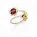 14K BEE & LDYBUG ENML TOE RING - GH24226