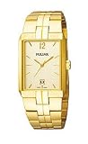 Pulsar Gold-tone Date Bracelet Gold Dial Men's Watch #PXDB52