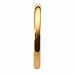 2mm Gold Plated Polished Tungsten Carbide Wedding Ring Classic Half Dome Band