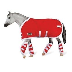 BREYER HORSES RED BLANKET AND SHIPPING BOOTS