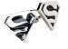 Rare Funny Superman Superhero Black and Silver Cufflinks with Presentation Box