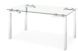 Zuo Roca Casual Dining Table with Glass Top