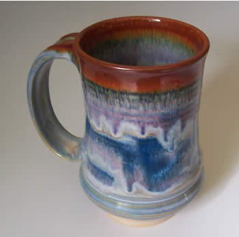 Best Cheap Calico Pottery Large Pottery Mug