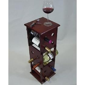 Mahogany Wine Rack 3 Layer - Fuji by Furniture