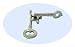 Linked Keys Cast Brain Teaser Metal Puzzle