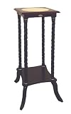 Square Plant Stand with Cherry Finish