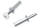 Stanley Hardware Top Pivot and Roller Guide, Zinc-Plated #402126