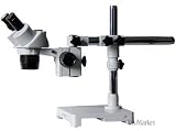 10x-30x STEREO MICROSCOPE, BOOM MOUNT, TRINOCULAR HEAD!