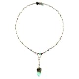 14K Gold Peruvian Opal & Aquamarine Zoe Necklace