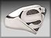 Silver Star Superman Ring