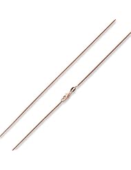 14K Rose Gold Plated Sterling Silver Italian Snake Chain Necklace 1.2MM (16, 18, 20, 22, 24, 30 INCH)
