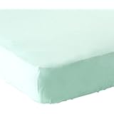Luvable Friends Fitted Knit Crib Sheet, Mint