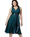 Apparel : London Times Plus Size Sleeveless Silk Tie-Waist Dress