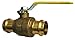 Milwaukee Valve Co Brass Press x Press Ball Valve, Lever, 2" Pipe Size BA-480B - 200-1 Each