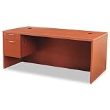 11500 Series Valido Left Pedestal Desk, 72w x 36d x 29-1/2h, Henna Cherry
