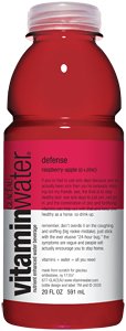 Glaceau Vitamin Water defense Raspberry-Apple - 24 20oz Bottles by BobaTeaDirect.com