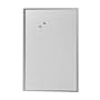 herlitz - Tableau blanc Magn�tique, 60 x 80 cm, Cadre bois argent�