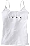 MALAYSIA - Country Series - White Women's / Girls Camisole (Girlie / Babydoll)