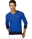 Kenneth Cole - Kenneth Cole Dip Dye V-Neck Shirt