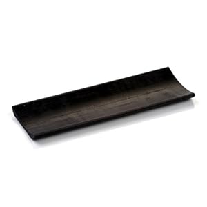 Restaurantware Black Bamboo Serving Plate 100 count box
