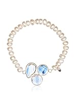 Silver Luxe Pulsera Trio Of Pearl And Montana