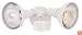 Designers Fountain P218C-06 180 Motion Detectors Collection 2-Light Exterior Wall Mount, White Finish