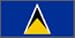St. Lucia Flag 7.5 x 5cm Fridge Magnet