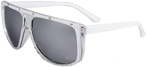 CoWalker® Large Frame Candy Colors Sunglasses Dazzle Flash Lens Eyewear Summer Anti UV Eye Glasses Goggles