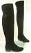 Tamaris Leder Overknee Langschaft Stiefel schwarz