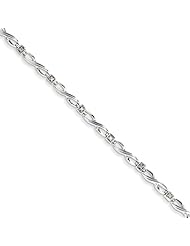 Sterling Silver Diamond Bracelet