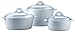 Pyroflam Round Casseroles with Lids, Set of 3