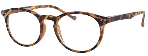 Techies Professor Style Computer Glasses featuring Techno Blue Light UV Blocking Anti-Glare and Reflection Lens (Style 1 - Tortoise w/ Spring Hinge)