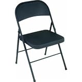 BLACK STEEL FOLDING CHAIR