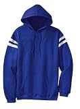 NEW Sport-Tek - Pullover Hooded Sweatshirt with Mesh Arm Stripe Royal/Wh/Royal-3XL