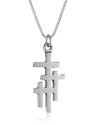 Bob Siemon Sterling Silver Calvary Cross Pendant Necklace, 18"