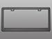 Chrome License Plate Frame, Black Chrome