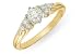 1/2 Carat Diamond 14K Gold Bridal Ring