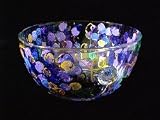 Grapes & Vines Design - Hand Painted - Serving Bowl - 8 inch diameter