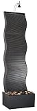 Review Furniture On The Web  / Curves Collection Black Finish Floor Fountain
