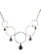 Rose 14K Gold-Filled Citrine & Imperial Topaz Loop Necklace