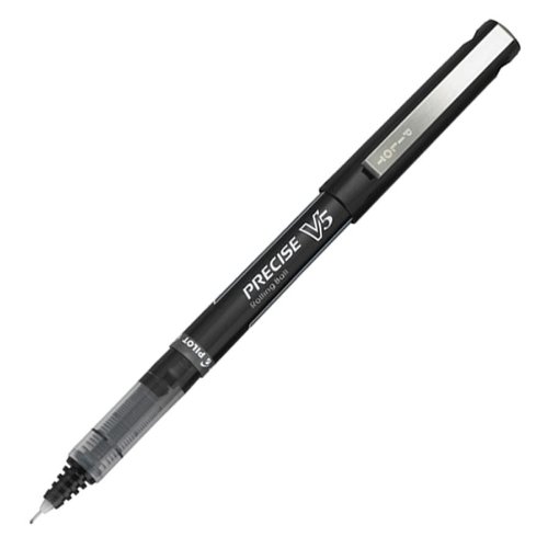Pilot Precise V5 Stick Rolling Ball Pen, Extra Fine Point, Single Pen, Black Ink (35343)