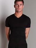 Stretch Cotton Firm Control Shapewear V-neck T-Shirt