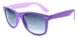New Funky & Fun Adult Size Wayfarer Style Velvet Touch Finish Unisex Sunglasses UV400 Protection