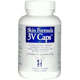 3V Caps Skin Formula for Medium Breeds of Dogs (60 caps)