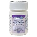 Aspirin 75mg Dispersible Tablets BP 100